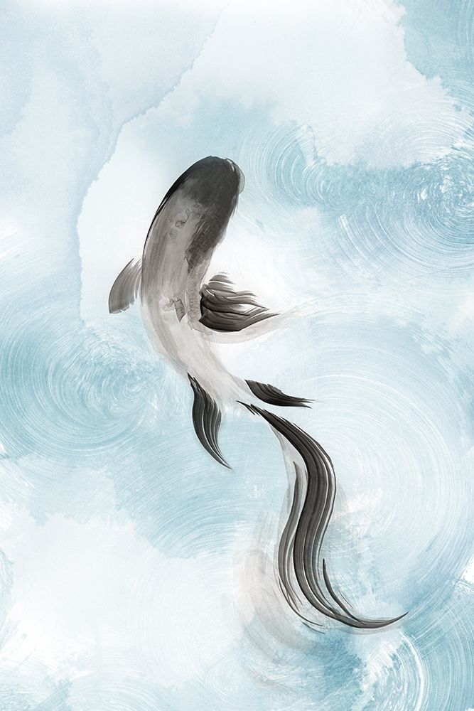 Swimming Carp I  Poster Print by Eva Watts - Item # VARPDXEW369A