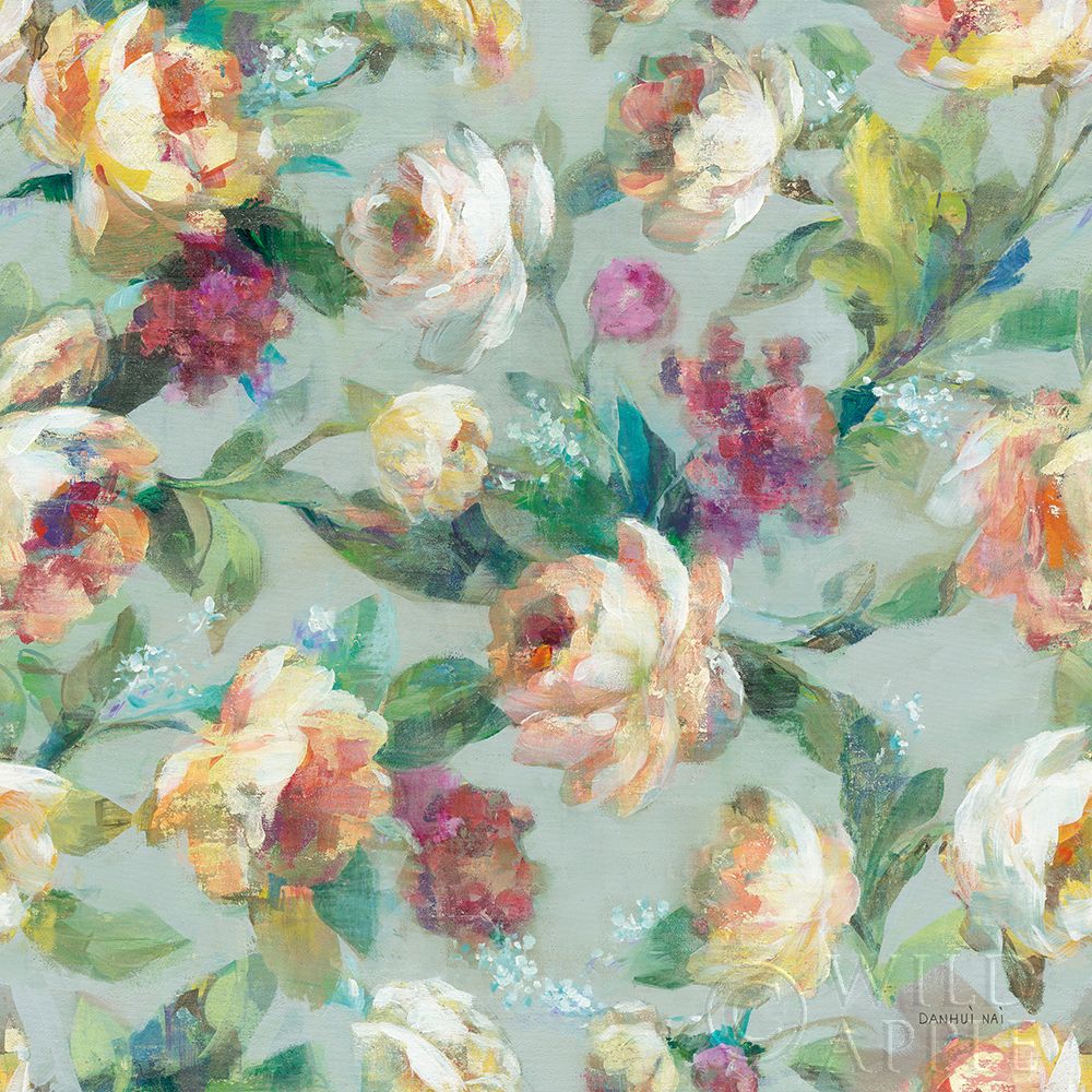 Summer Garden Pattern I Poster Print by Danhui Nai # 52724