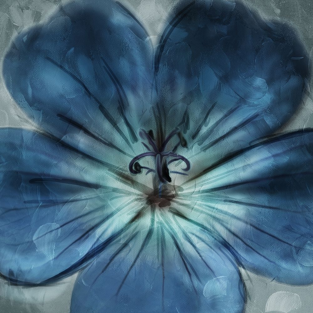 Uplifting Blue Flower Poster Print by Mlli Villa - Item # VARPDXMVSQ293A