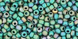 Toho 11/0 Round Japanese Seed Bead, TR11-710, Matte Color Aquarius
