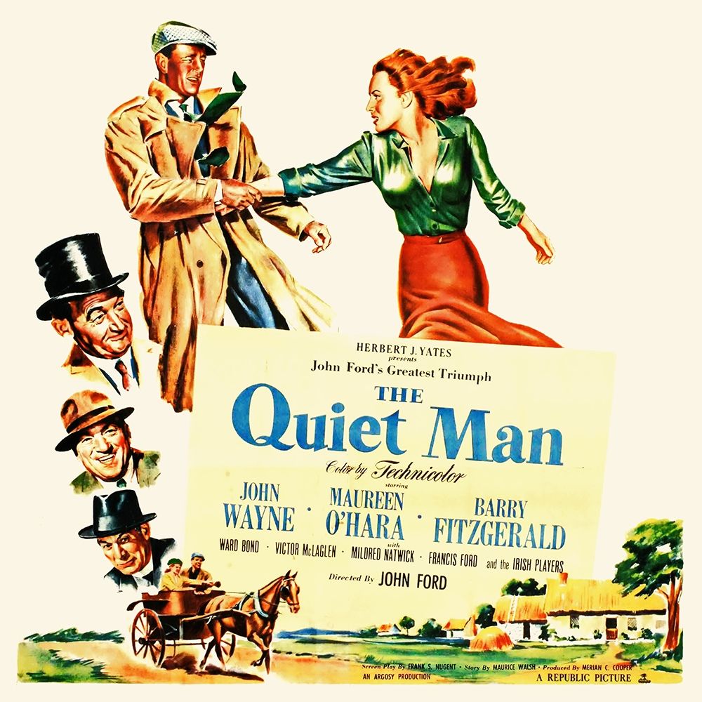 The Quiet Man - John Wayne and Maureen OHara Poster Print by Hollywood Photo Archive Hollywood Photo Archive - Item # VARPDX490100