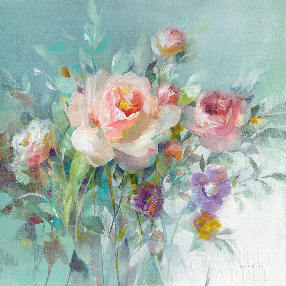 Summer Garden Roses Poster Print by Danhui Nai # 57494