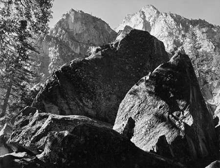 Grand Sentinel, Kings River Canyon, proVintageed as a national park, California, 1936 Poster Print by Ansel Adams - Item # VARPDX460792