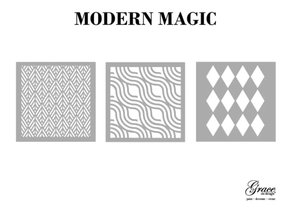 Harlequin Stencil  Modern Magic Designs