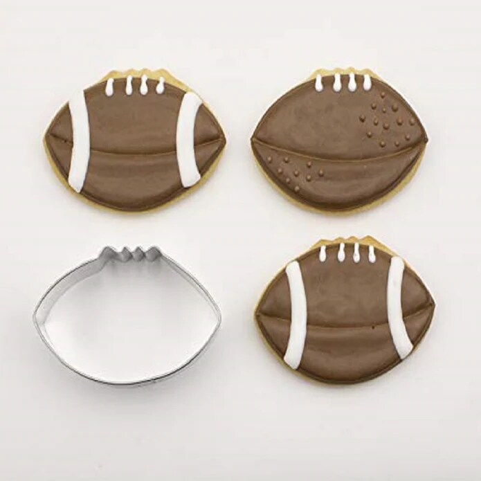 Ann Clark Football with laces Cookie Cutter 3 1/2&#x22;