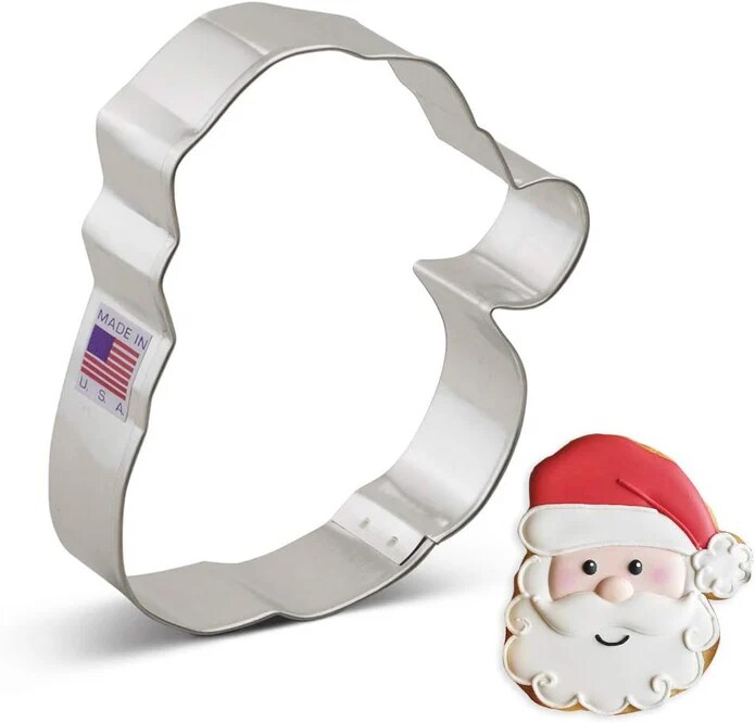 Ann Clark Christmas Santa Face Cookie Cutter 4.25&#x22;