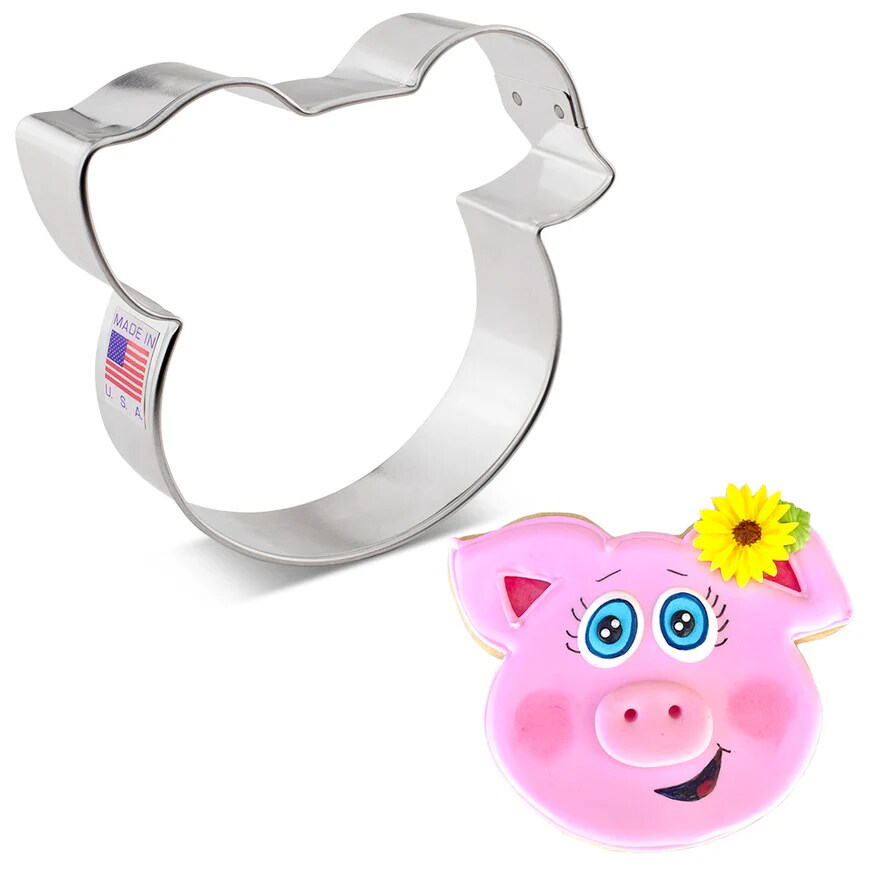 Ann Clark Pig Face Cookie Cutter, 4inch