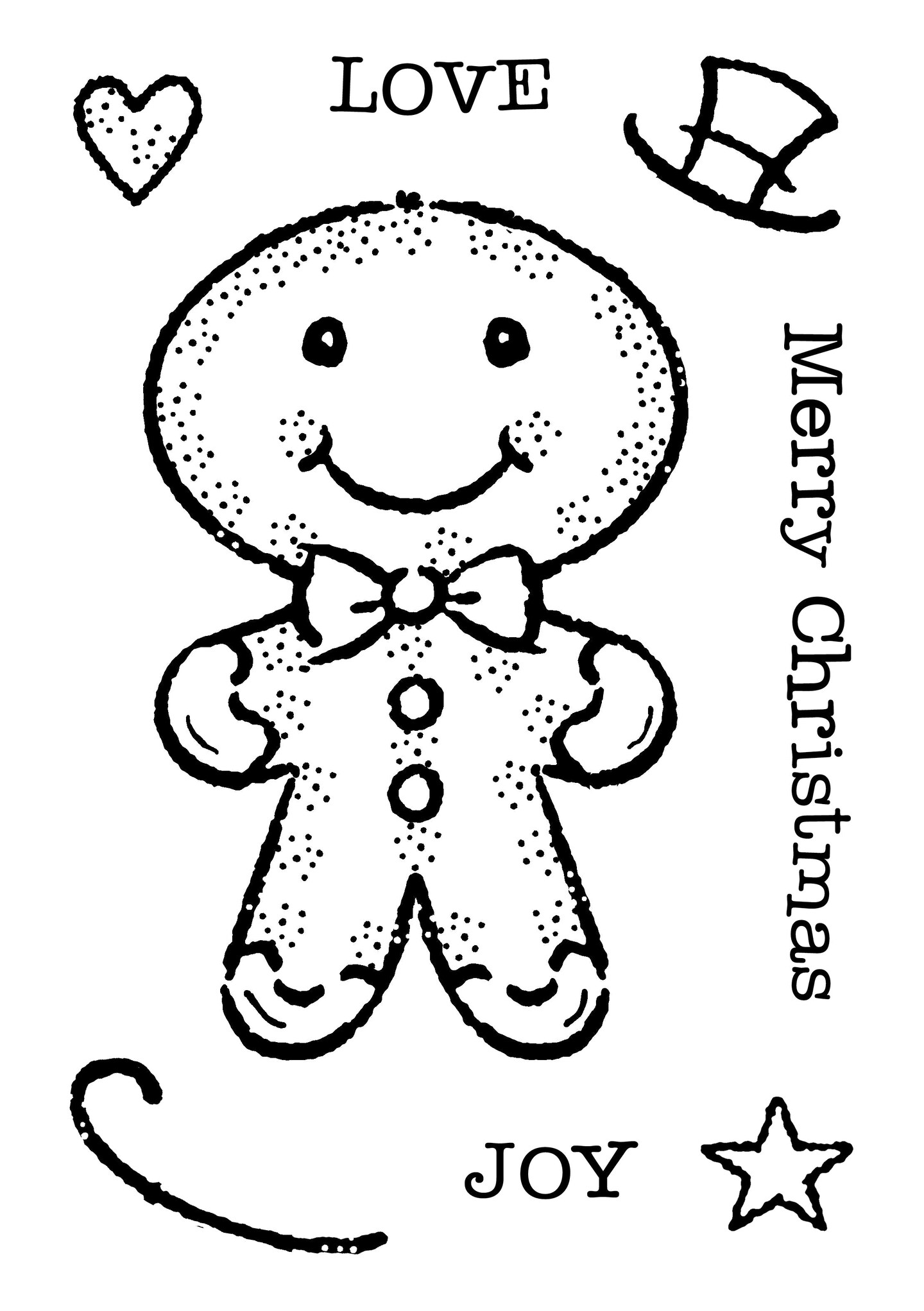 Woodware Craft Collection Woodware Clear Singles Gingerbread Man 3 in x 4 in Stamp