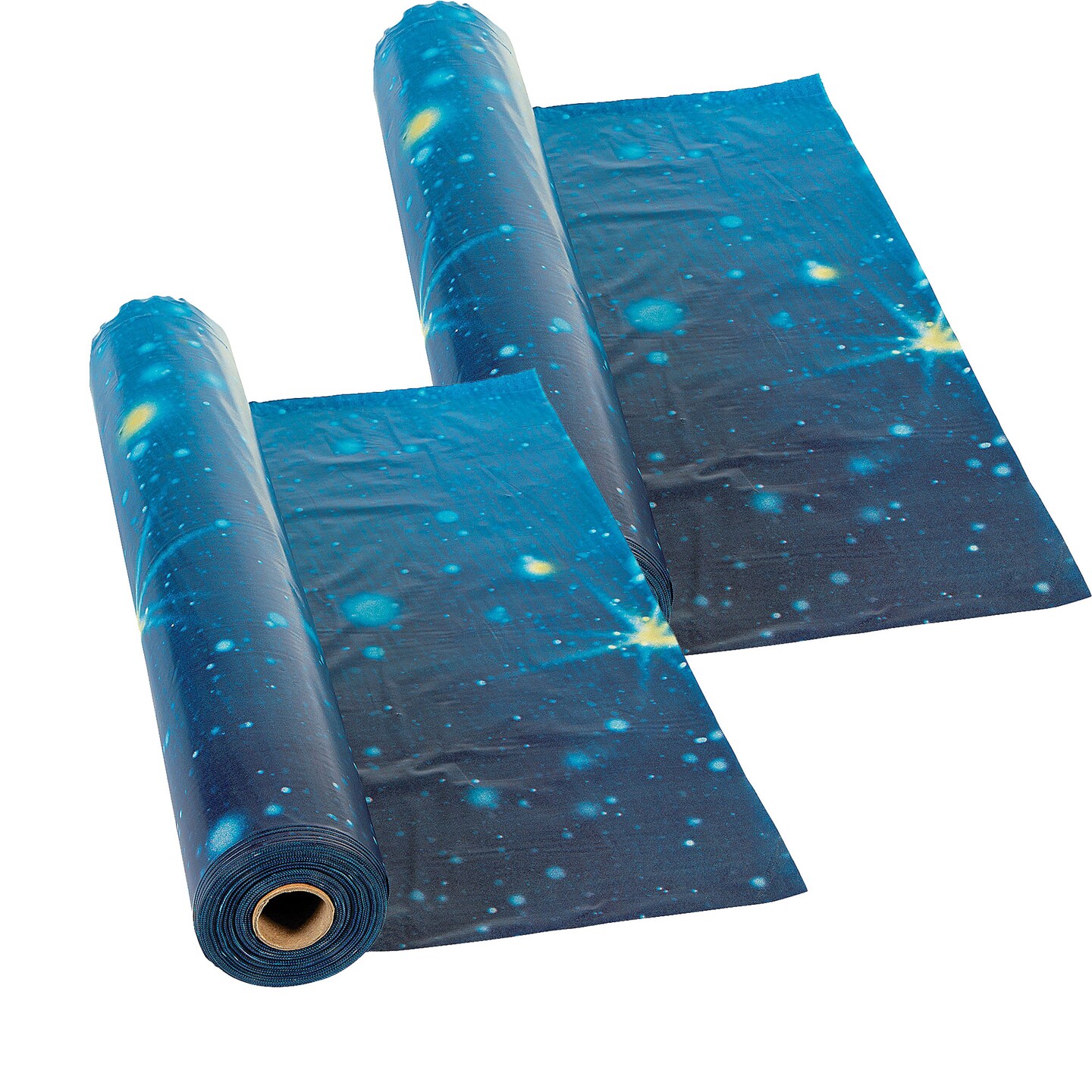 Starry Night Disposable Plastic Tablecloth Roll 40&#x22; x 100 ft.