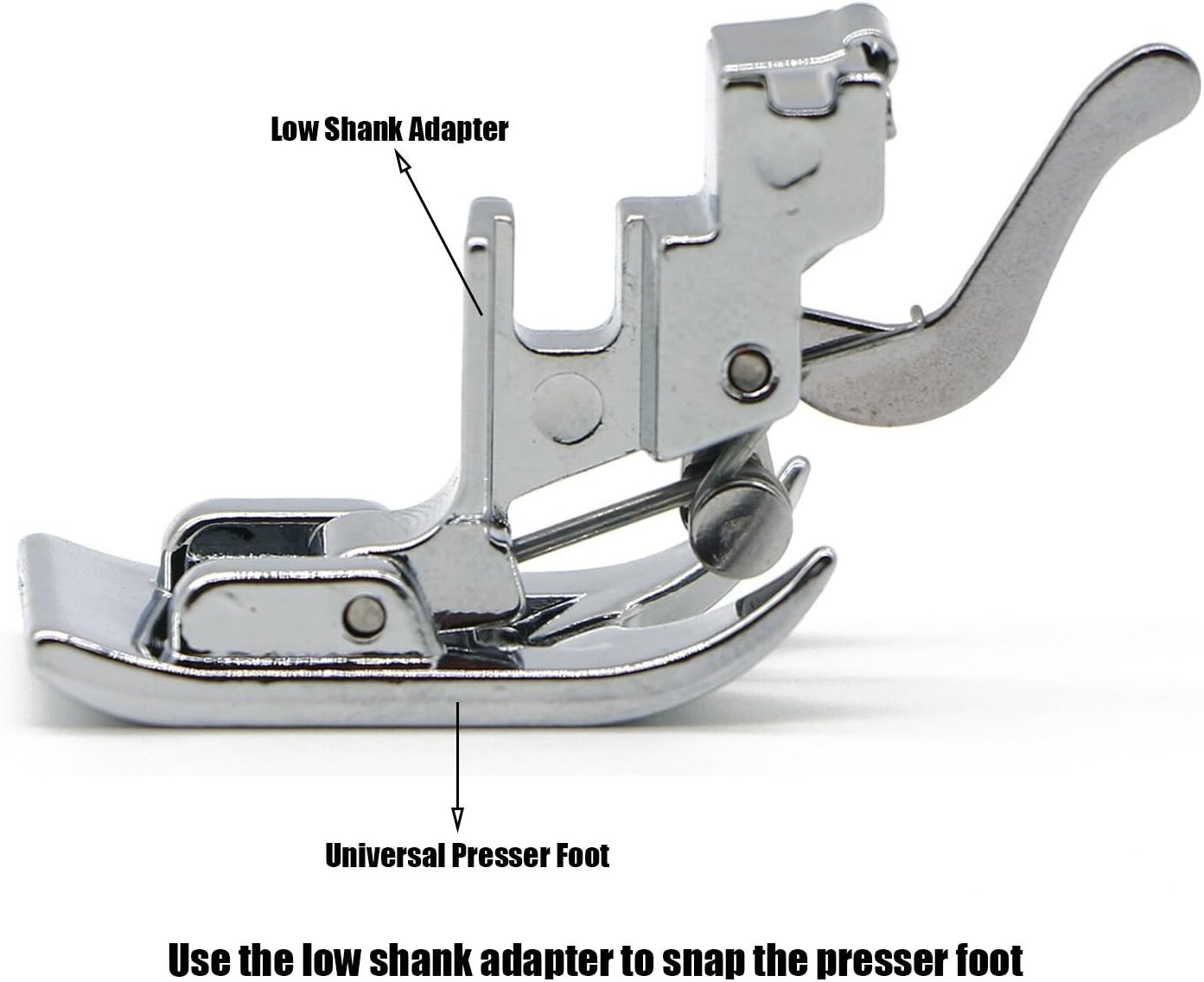 Snap On Shank Low Shank Adapter Presser Foot Holder for Brother Singer Janome Toyota Kenmore Low Shank Sewing Machines