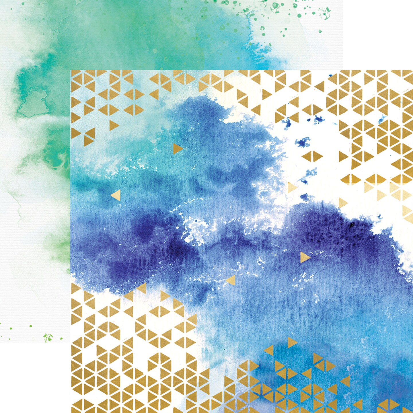 COLOR WASHED PATTERN 12 X12 SCRAPBOOK PAPER SET