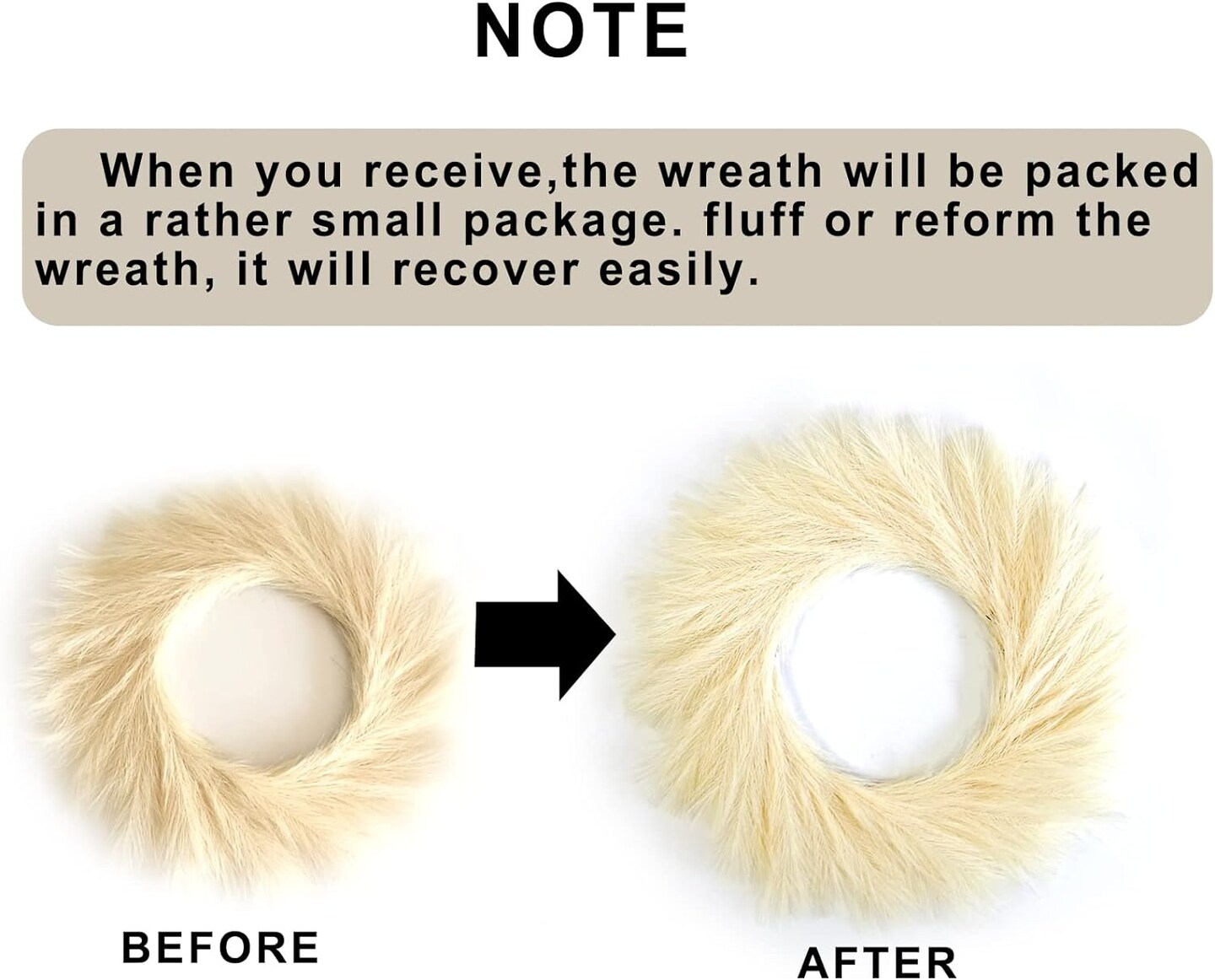 Celebrate the Season with Our 26" Faux Boho Pampas Grass Wreath: A Festive Front Door Statement Piece