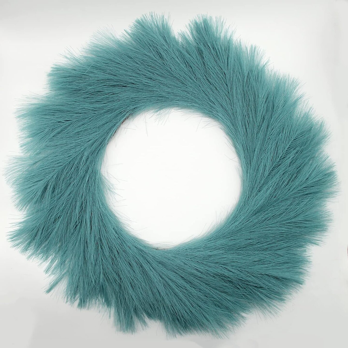 Celebrate the Season with Our 26" Faux Boho Pampas Grass Wreath: A Festive Front Door Statement Piece