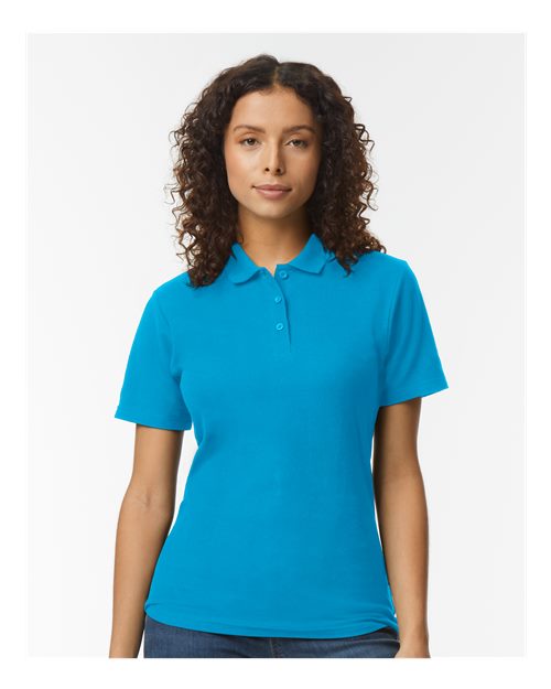 Gildan Softstyle Women’s Pique Short Sleeve Polo T-Shirt for Uniforms, Casual Wear & Embroidery Cotton Polo