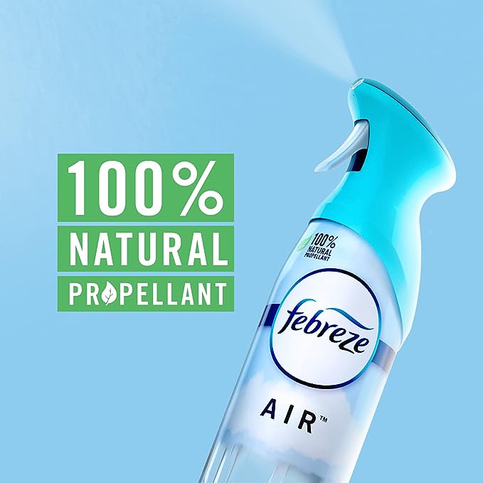 Febreze&#xAE; - Air Freshener Spray/Deodorizer Odor Fighter Spray For Strong Odors, Heavy Duty Crisp Clean Scent, 8.8 Oz (Pack of 3), Bathroom Air Refresher