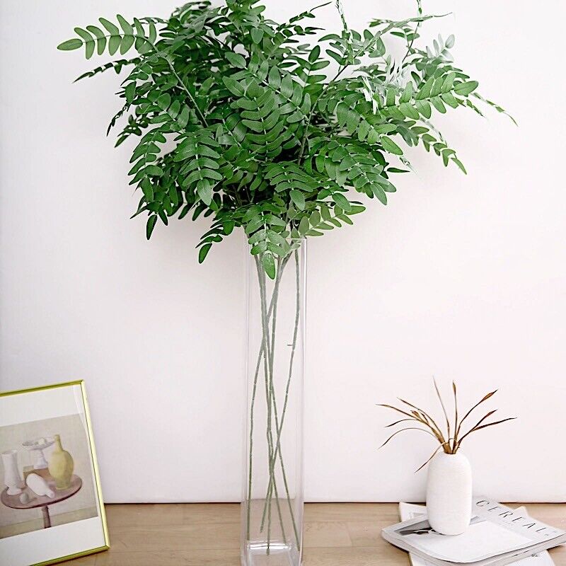 2 Green 42 in ARTIFICIAL LOCUST LEAVES Sprays Stems