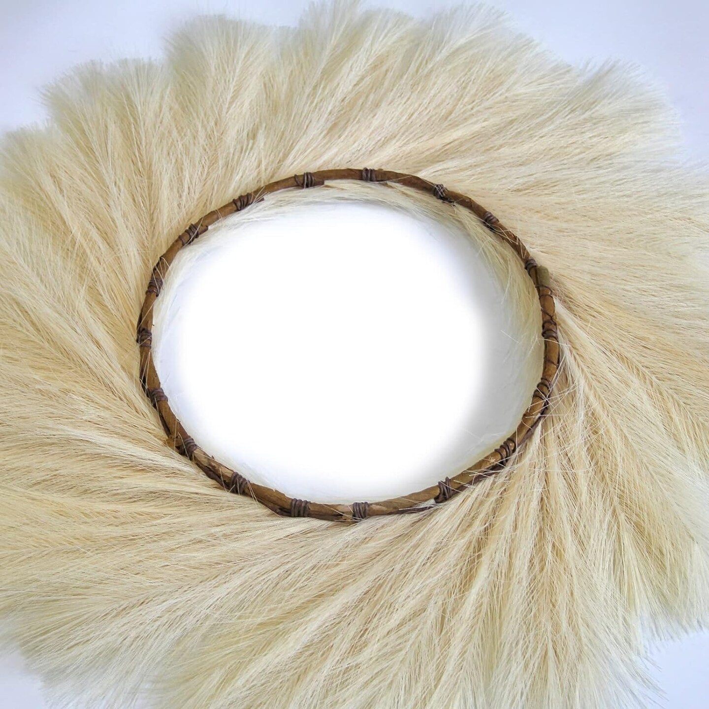 Celebrate the Season with Our 26" Faux Boho Pampas Grass Wreath: A Festive Front Door Statement Piece