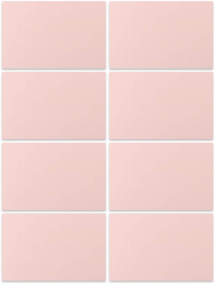8 Pcs 4"x6" Pink Rubber Carving Blocks Linoleum Block Stamp Making Kit for Printmaking, Stamp Soft Rubber Crafts, Soft and Easy to Carve