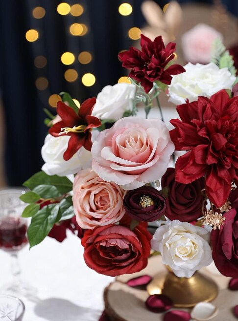 Crafting Eternal Beauty: Artificial Flower Collection for DIY Wedding Bouquets, Bridal Shower Centerpieces, and Party Decor