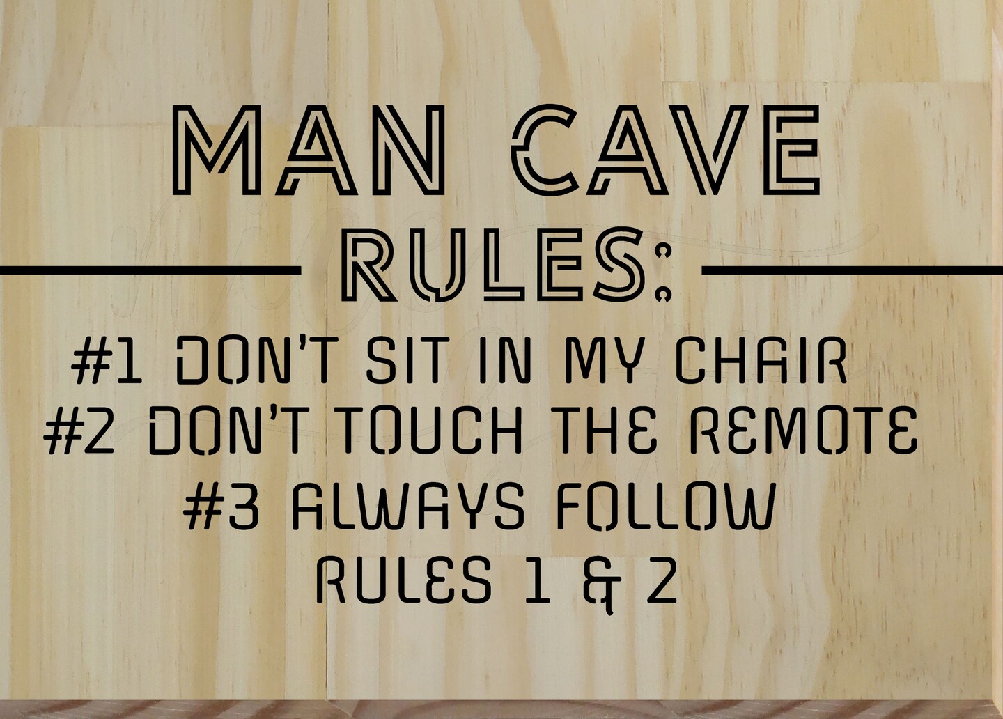 Man Cave Wood Wall Art Collection