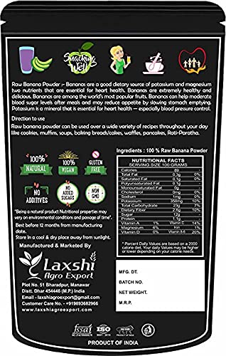 Pexal&#xAE; Organic Prime Raw Banana Powder 500 GM