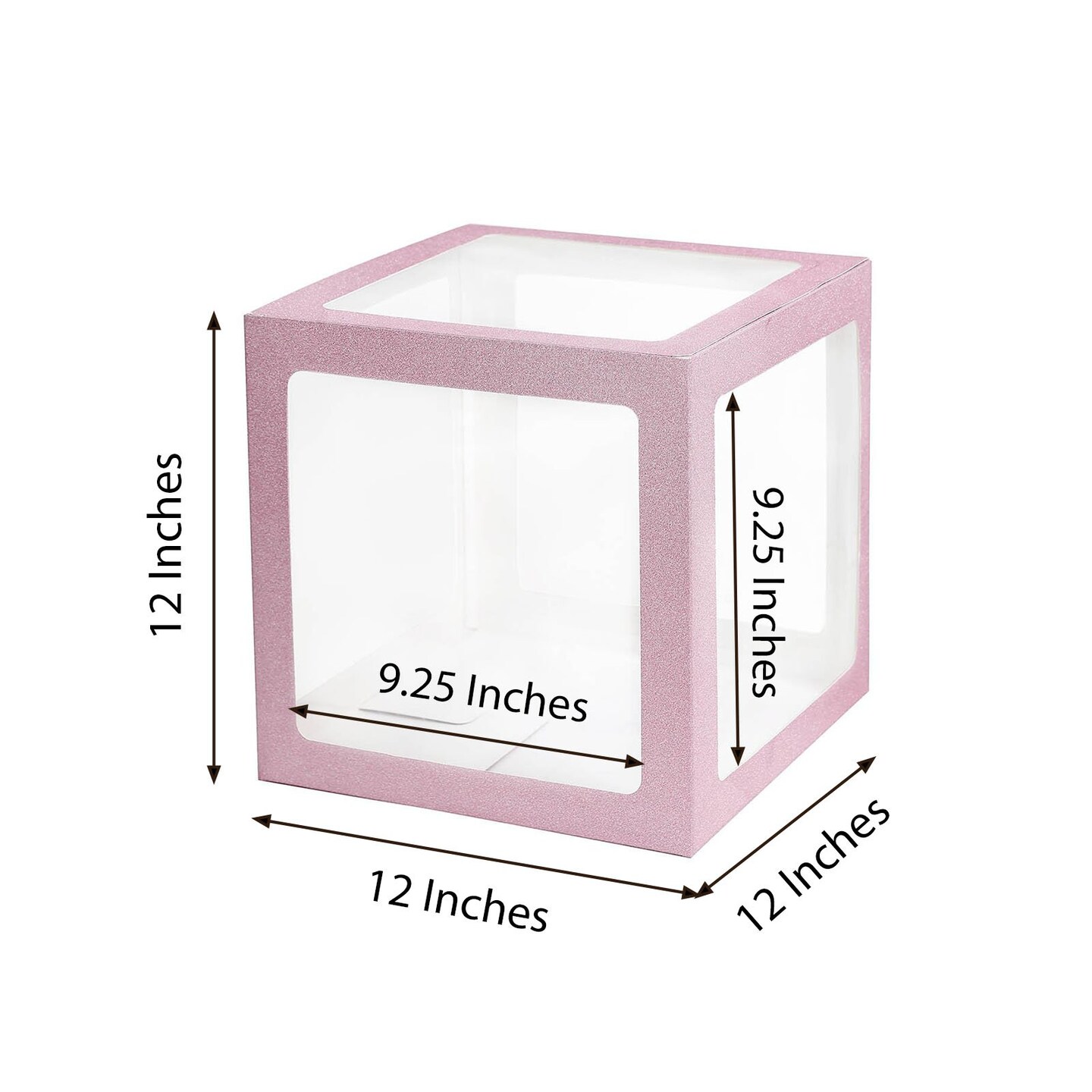 2 pcs 12&#x22; Transparent Balloon Boxes