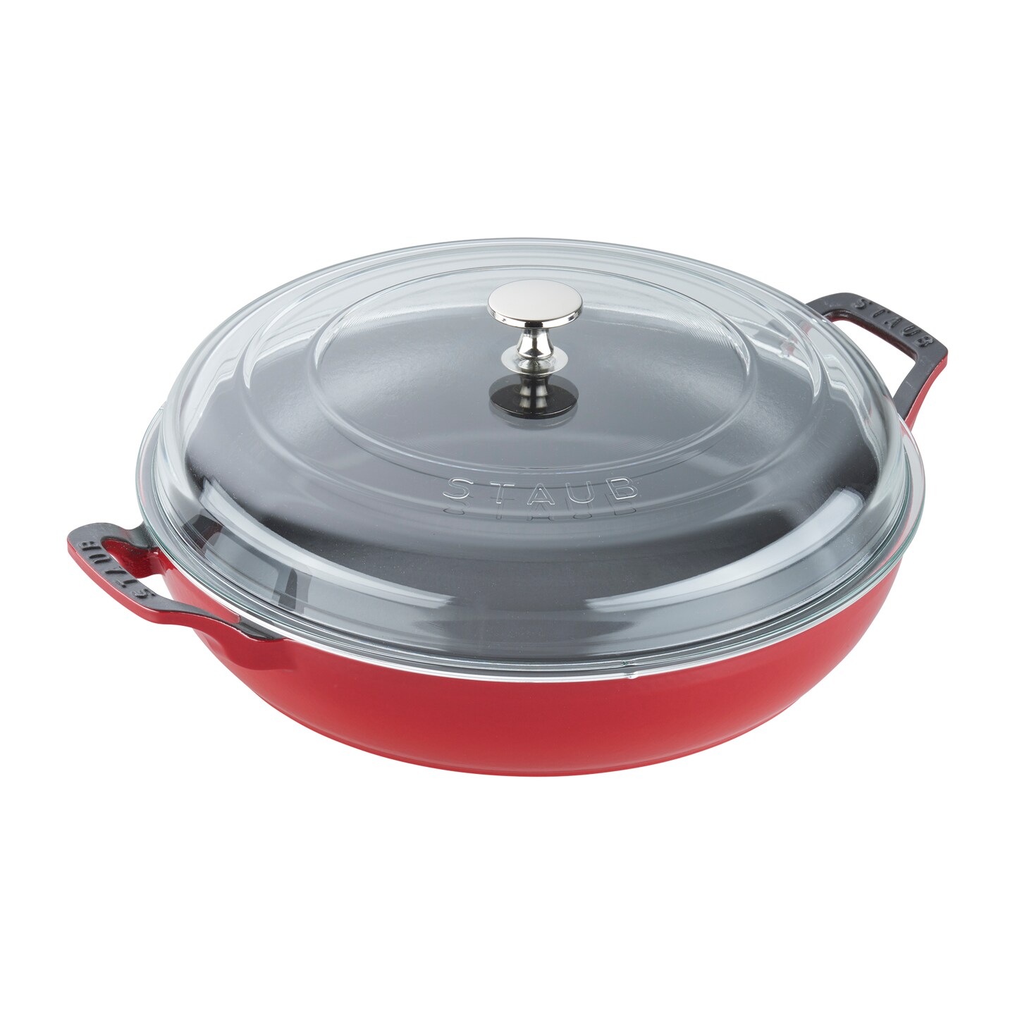 STAUB Cast Iron 3.5-qt Braiser with Glass Lid