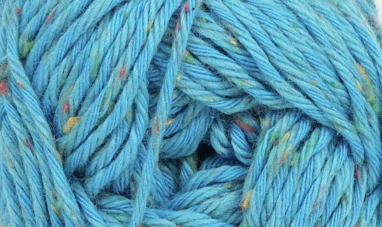 Tatamy Tweed Worsted Cotton Blend Yarn by Kraemer Yarns - #1233 Turquoise