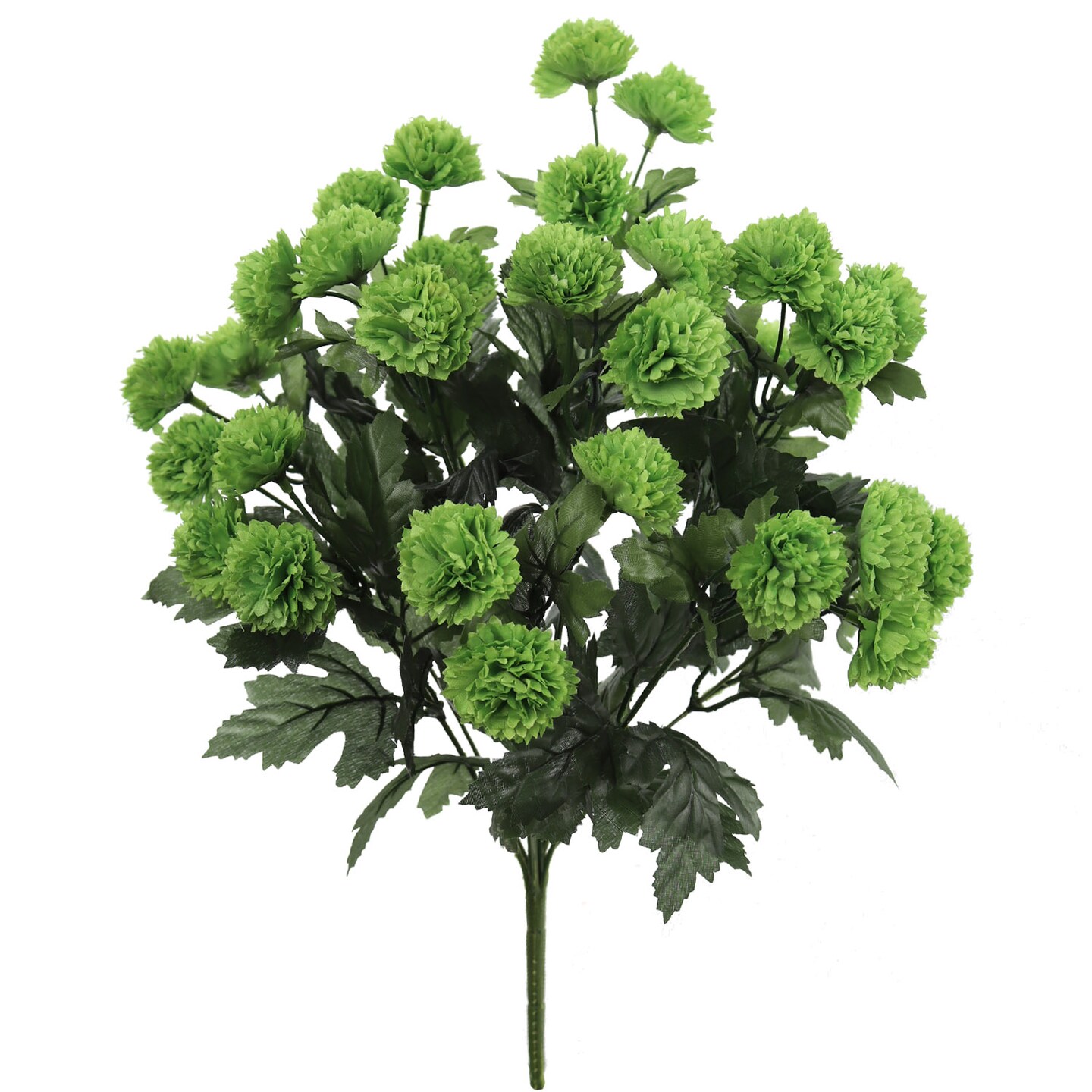 12-Pack: Green Mum Bush with 33 Silk Flowers &#x26; Foliage by Floral Home&#xAE;