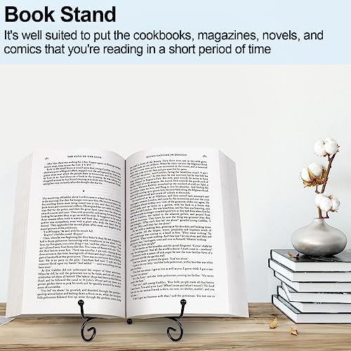 vivinin 4 Pack Plate Stands For Display, Plate Holder 6 Inch, Picture Frame Stand of Metal, Frame Holder Stand and Artworks, Small Easel Stand for Book, Tabletop Art, Picture, Photo and Platter