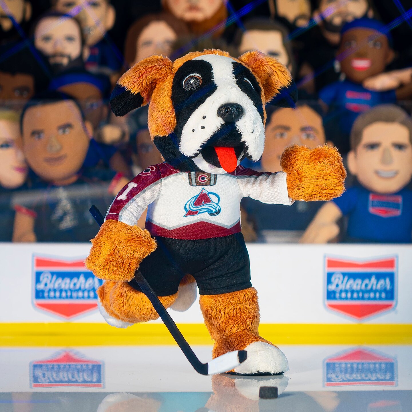 Bleacher Creatures Colorado Avalanche Bernie 10&#x22; Mascot Plush Figure (White Road Uniform)