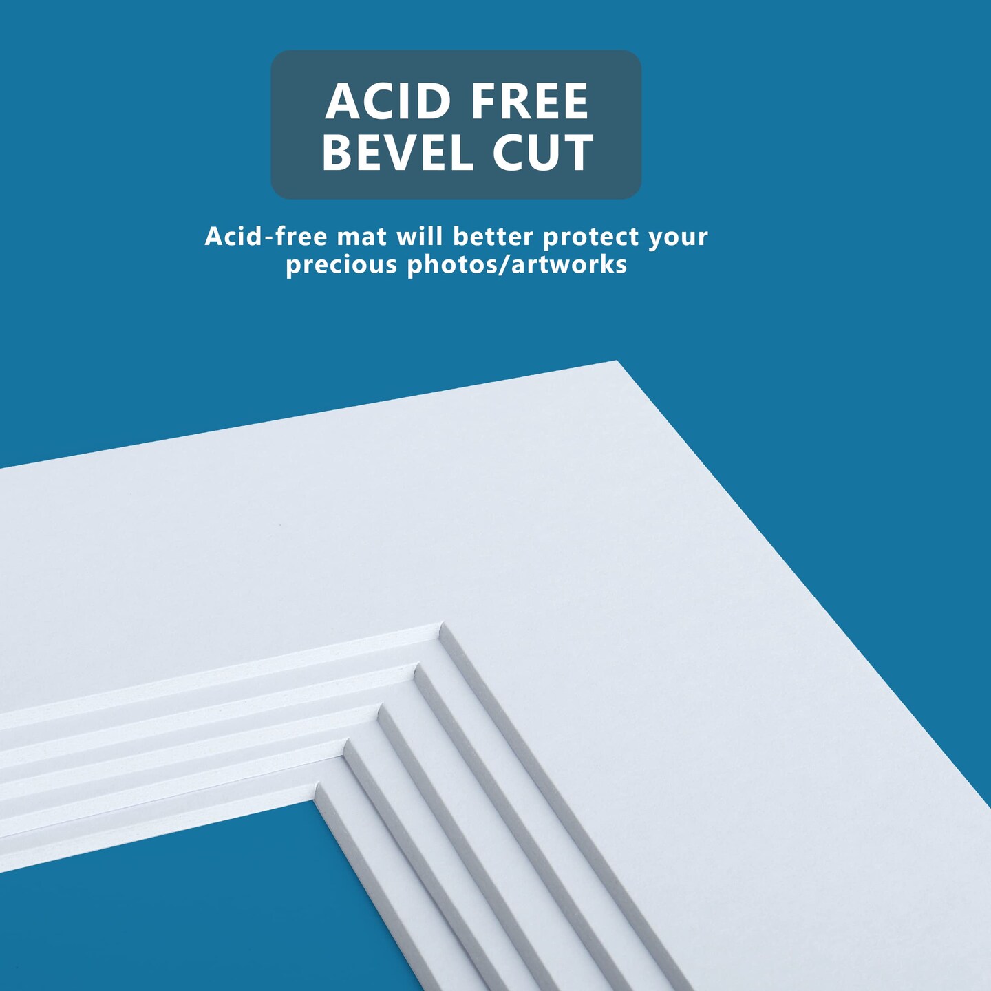 Somime 10 Pack Pre-Cut 11 x 14 White Picture Mats for 8x10 Photos - White Core Bevel Cut Frame Matte, Acid Free, Ideal for Frames/Artwork/Prints