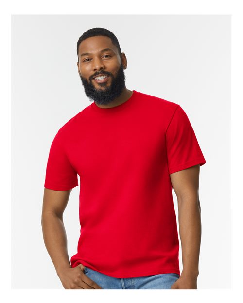 Gildan Softstyle Midweight Crewneck Short Sleeve T-Shirt For Modern Classic Fit Durable Everyday Wear