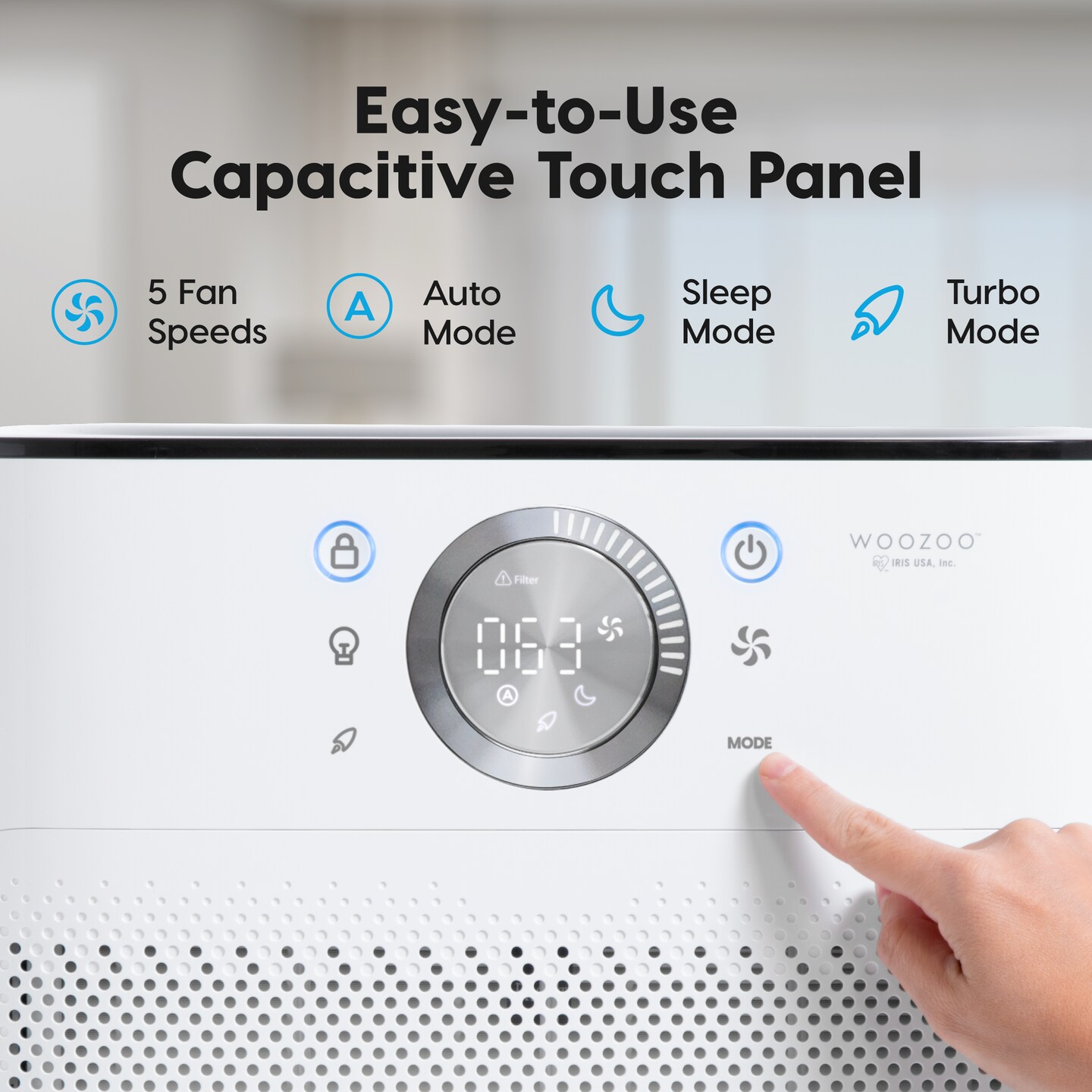 IRIS USA WOOZOO™ Air Purifiers with H13 True HEPA Filter, Remove Up to 99.97% of Particles