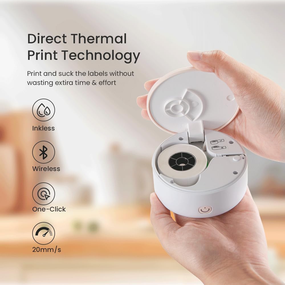 Vretti® HP3 Label Machine Maker with Tape | Portable Thermal Mini Label Printer