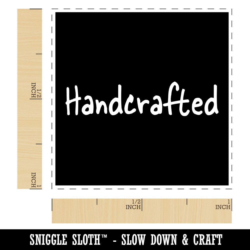 Handcrafted in Box Self-Inking Rubber Stamp Ink Stamper