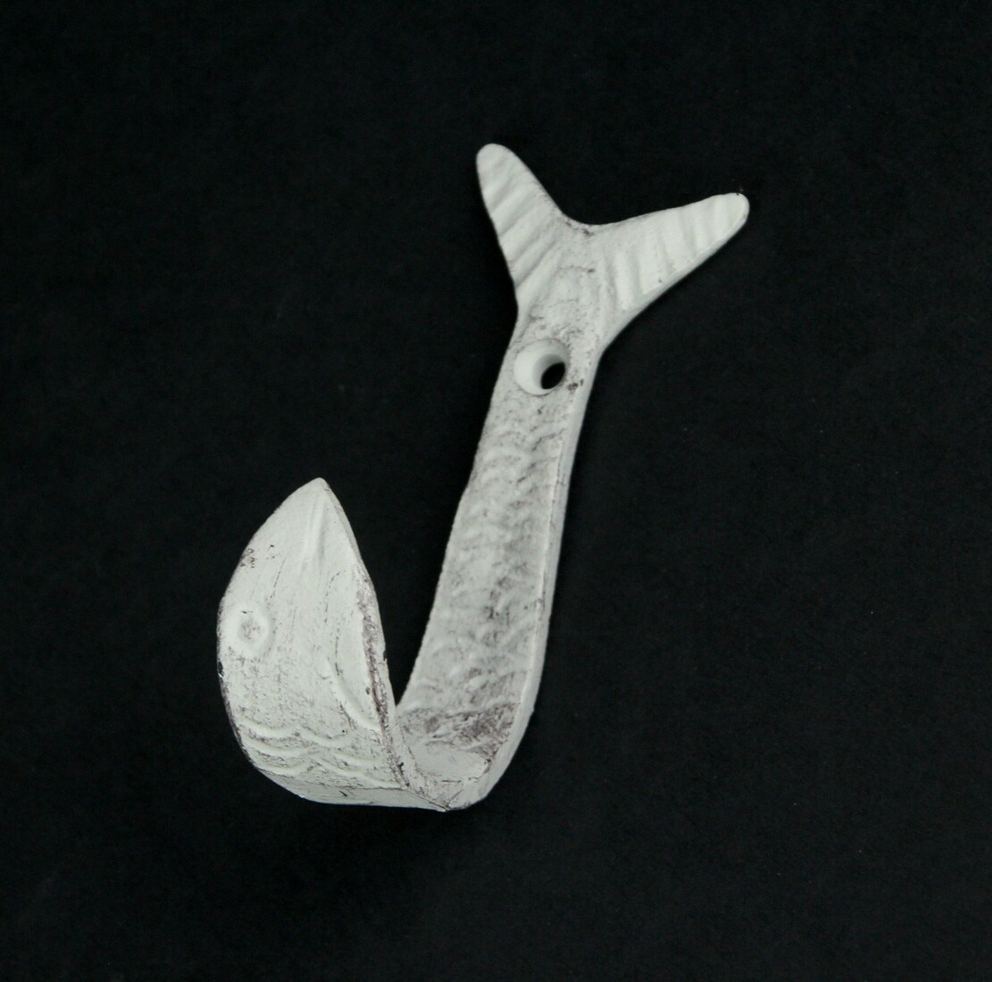 Set of 4 Cast Iron Flipping Fish Decorative Wall Hooks