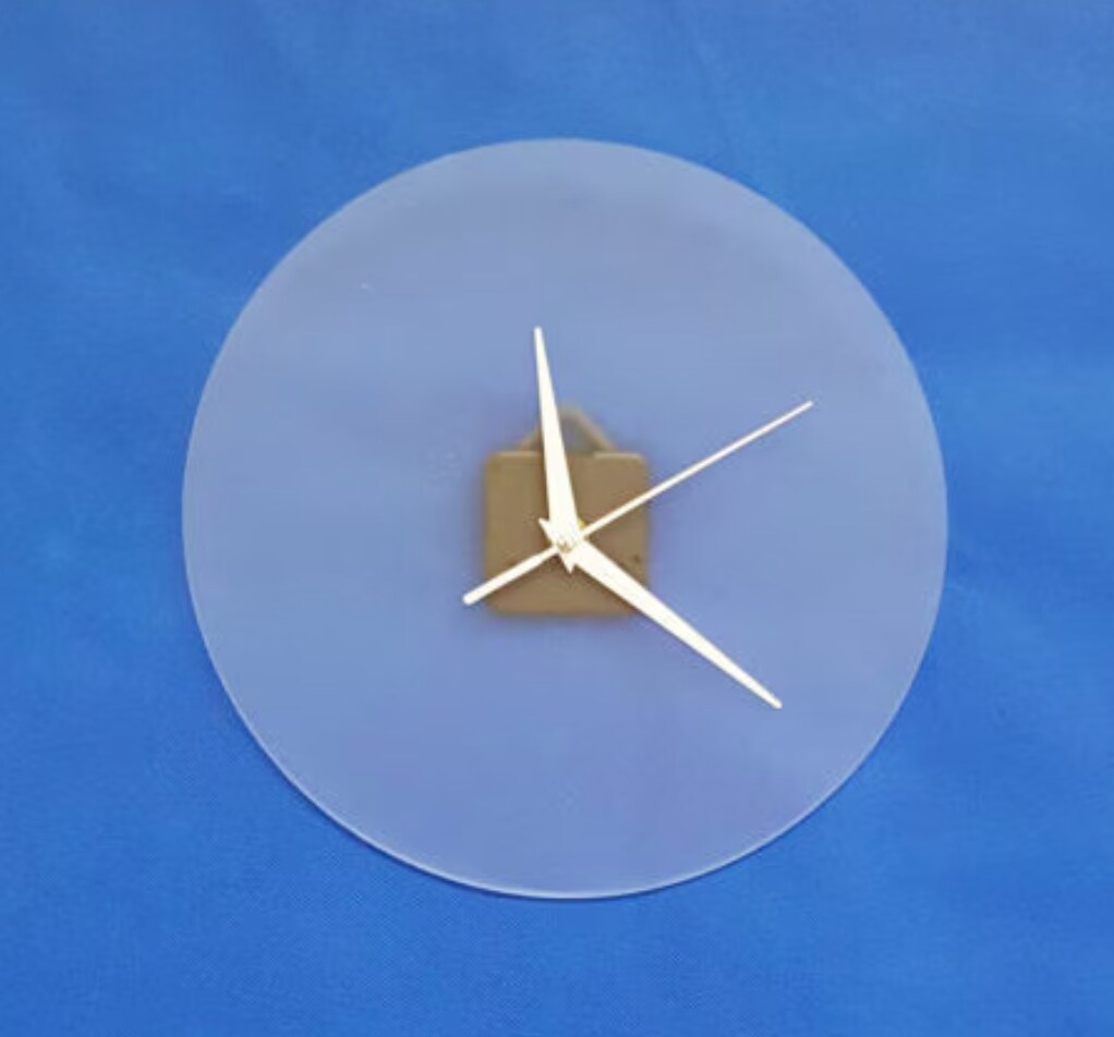 Acrylic Circle CLOCK blanks with Sweep Movement Mechanism and Hands. 10 ...