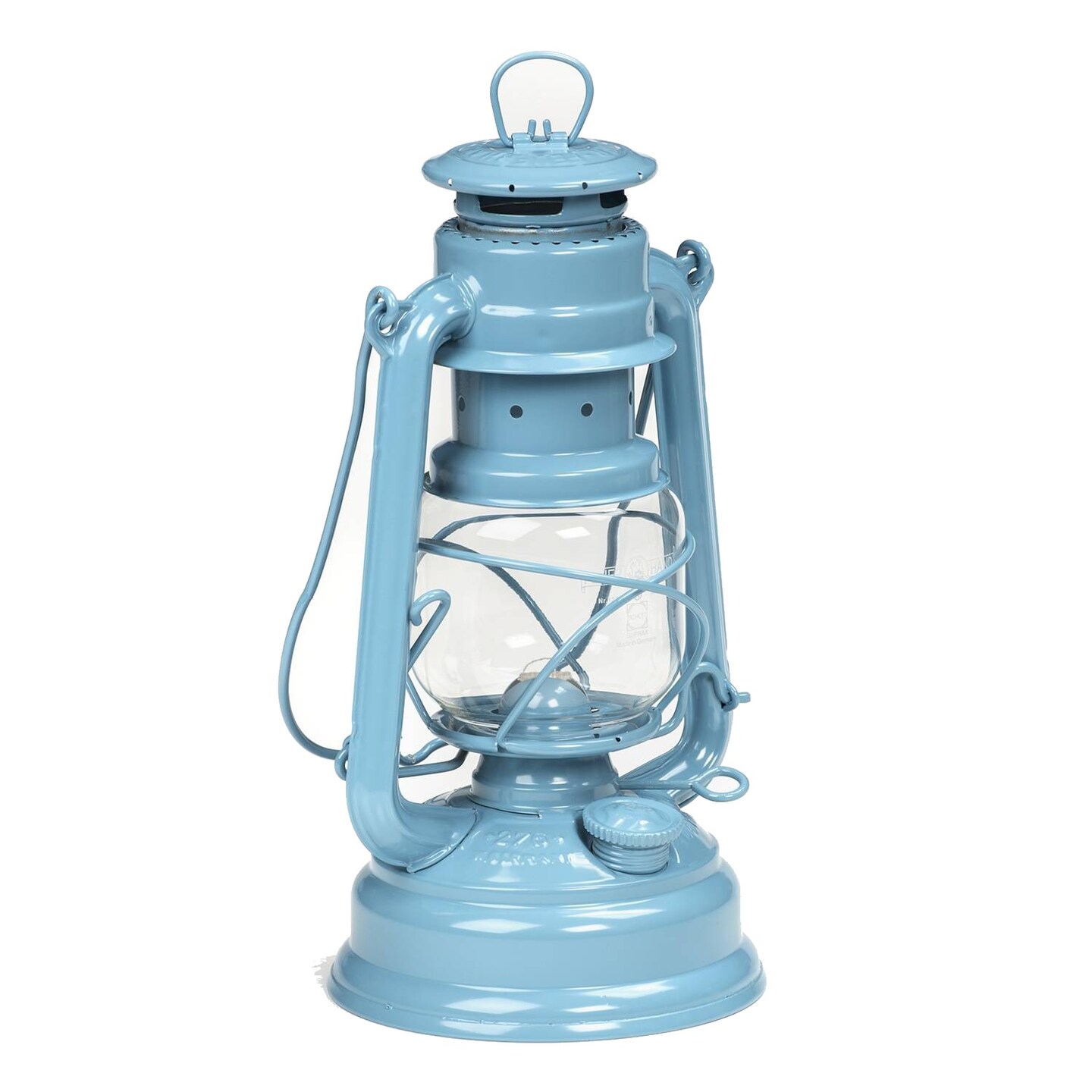 Feuerhand Outdoor Kerosene Fuel Lantern, German Made Weather Resistant Baby Special 276 Galvanized Hurricane Lamp for Camping or Patio, 10 Inches