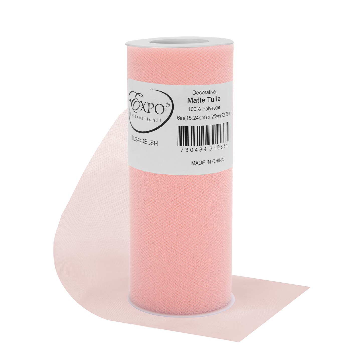 Decorative Matte Tulle Spool of 6 Inch X 25 Yards