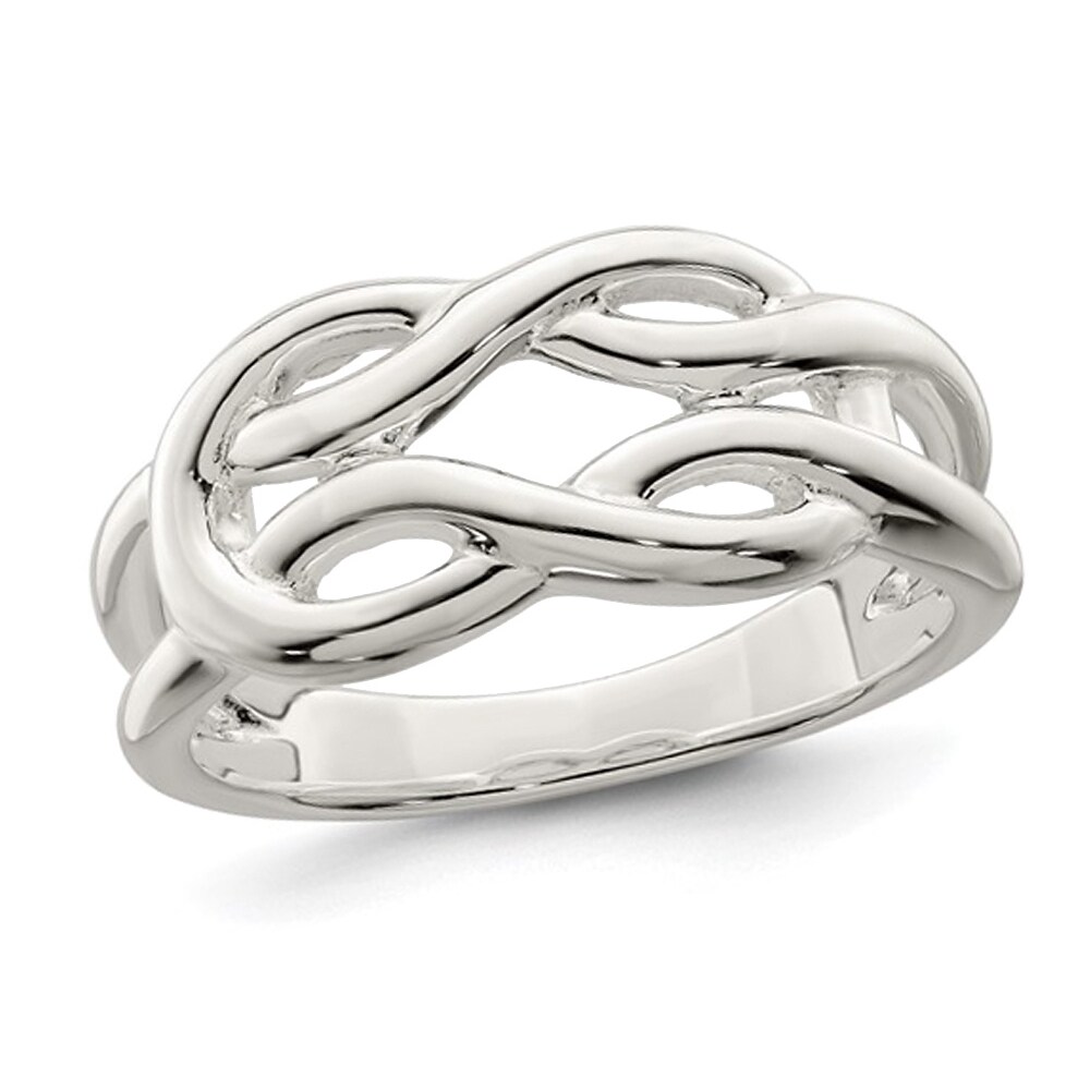 Gem And Harmony Polished Sterling Silver Celtic Knot Ring