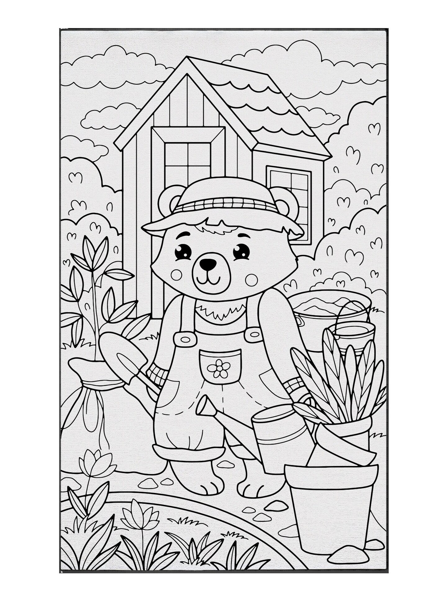 Woodland Nursery Animals Coloring Rug Washable Markers Gift For Kids Toddler Preschool Kindergarten Party Activity Game 1st Birthday Gift