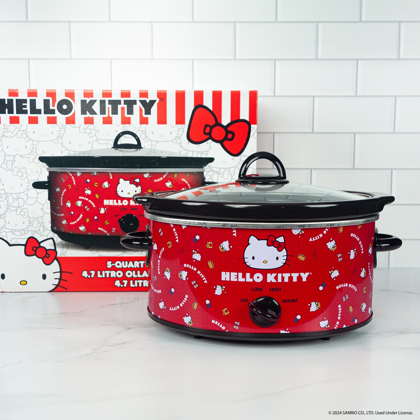 Uncanny Brands Hello Kitty 5-Quart Slow Cooker