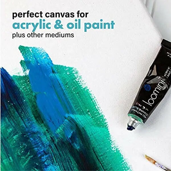 Canvas Boards for Painting | 11x14 / 7 Pack - 5/8 Inch Profile 100% Cotton Pre Primed Stretched Canvas, Art Supplies for Acrylic Paint, Oil Painting (11x14 / 7 Pack)