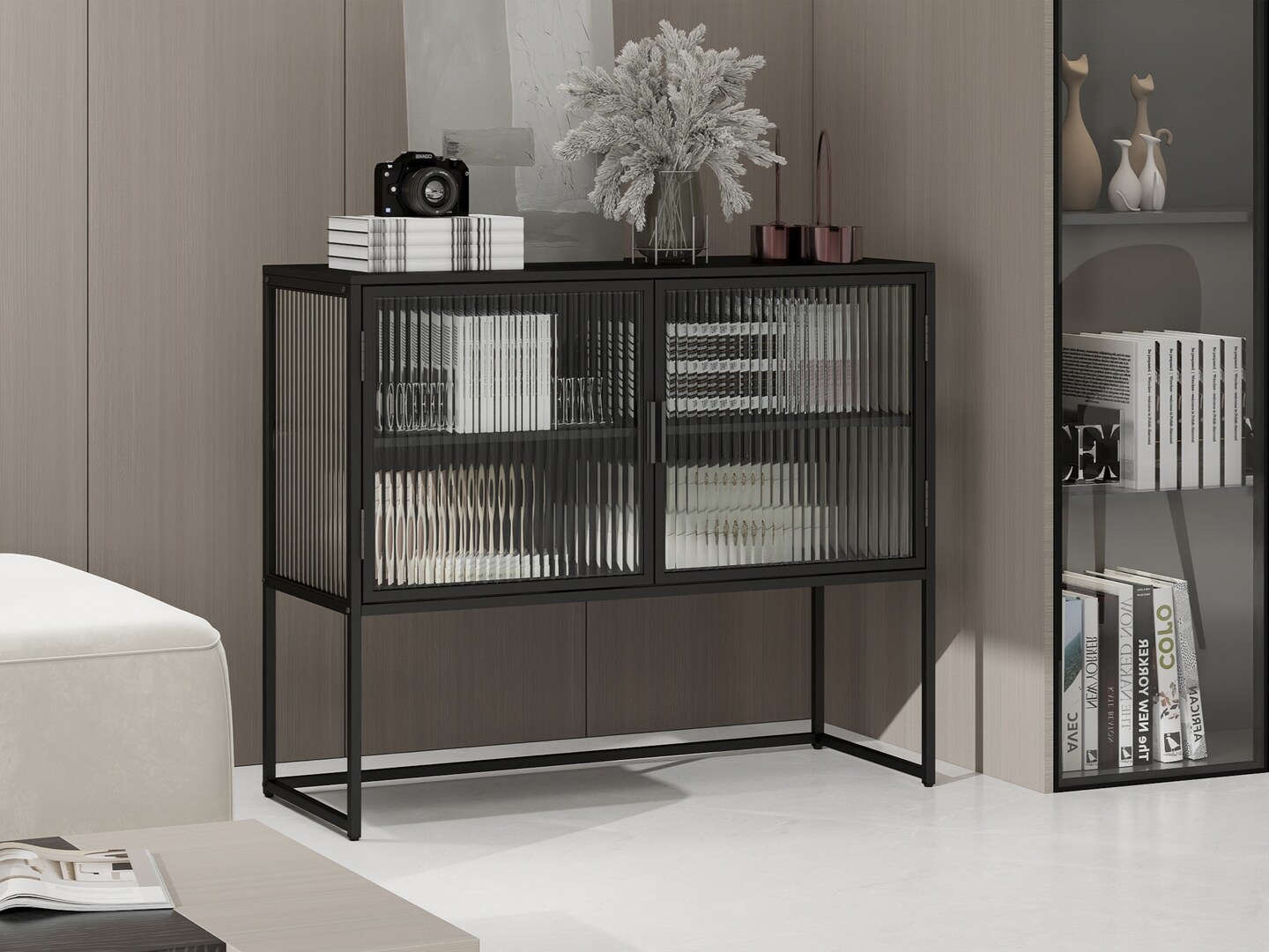 Rainbow Glass Storage Cabinet | Illuminate Your Space