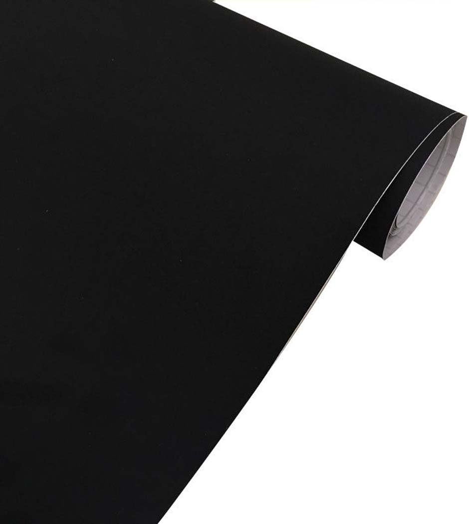 Self Adhesive Velvet Flock Backing Paper Liner for Jewelry Drawer Craft Fabric Peel and Stick Black, Soft Velvet Liner for Drawer DIY 17.7&#x22; x 117&#x22;