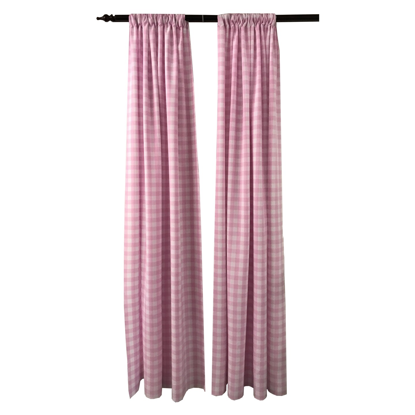 Pack 2  Polyester Gingham Checkered Backdrop, 58 By 96-inch