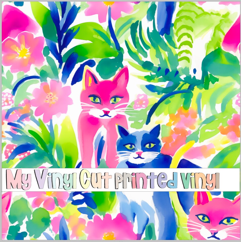 12 x 12 inch Sheet of Printed Vinyl or HTV in the K80-15 Pattern ...