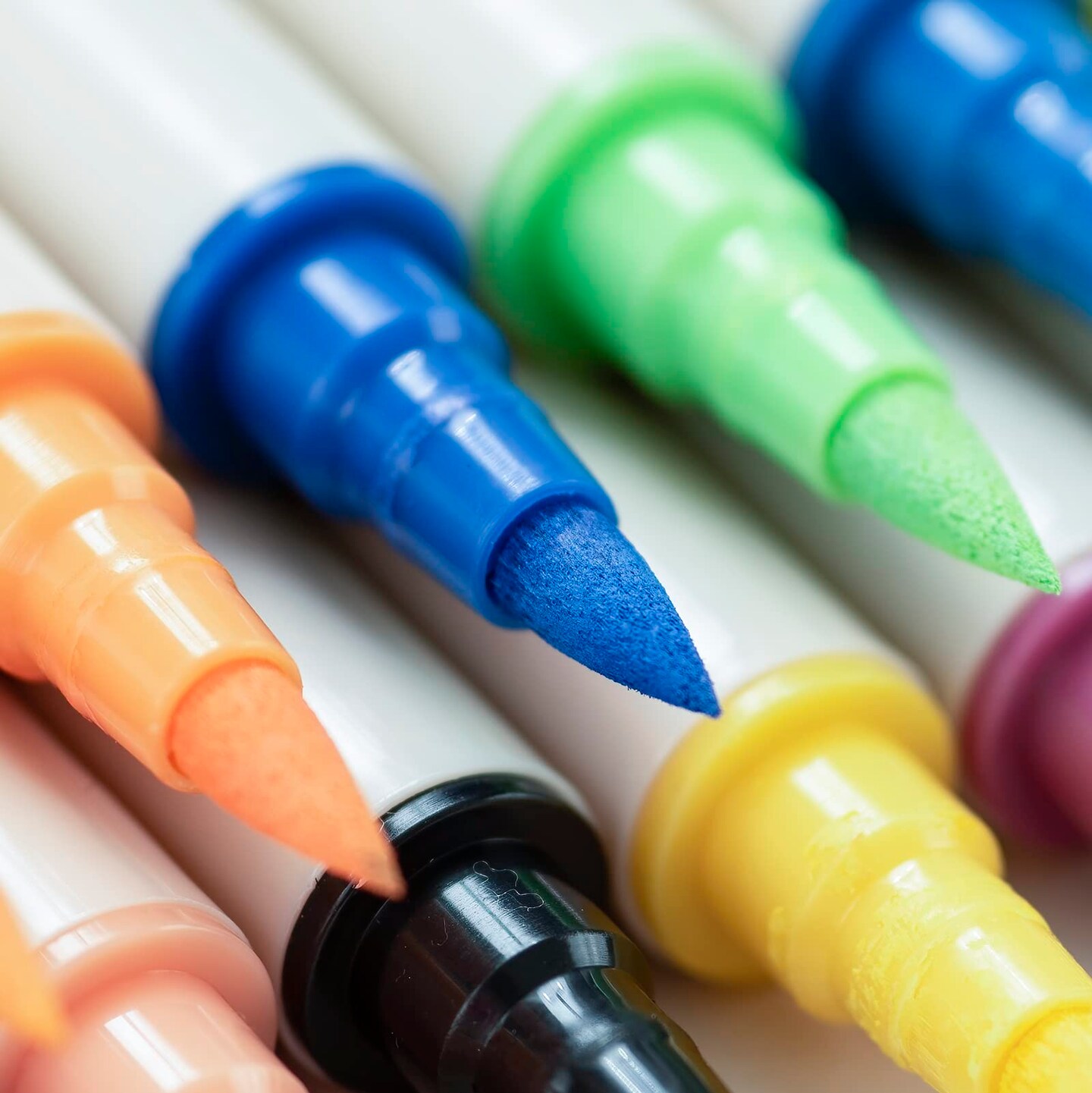 Acrylic Paint Pens for Rock Painting, 12 Colors set Brush Tip Fine Tip No shaking No Pumping Acrylic Paint Markers for Stone, Ceramic, Glass, Wood, Fabric, Canvas, Porcelain, Meta (12 colors)