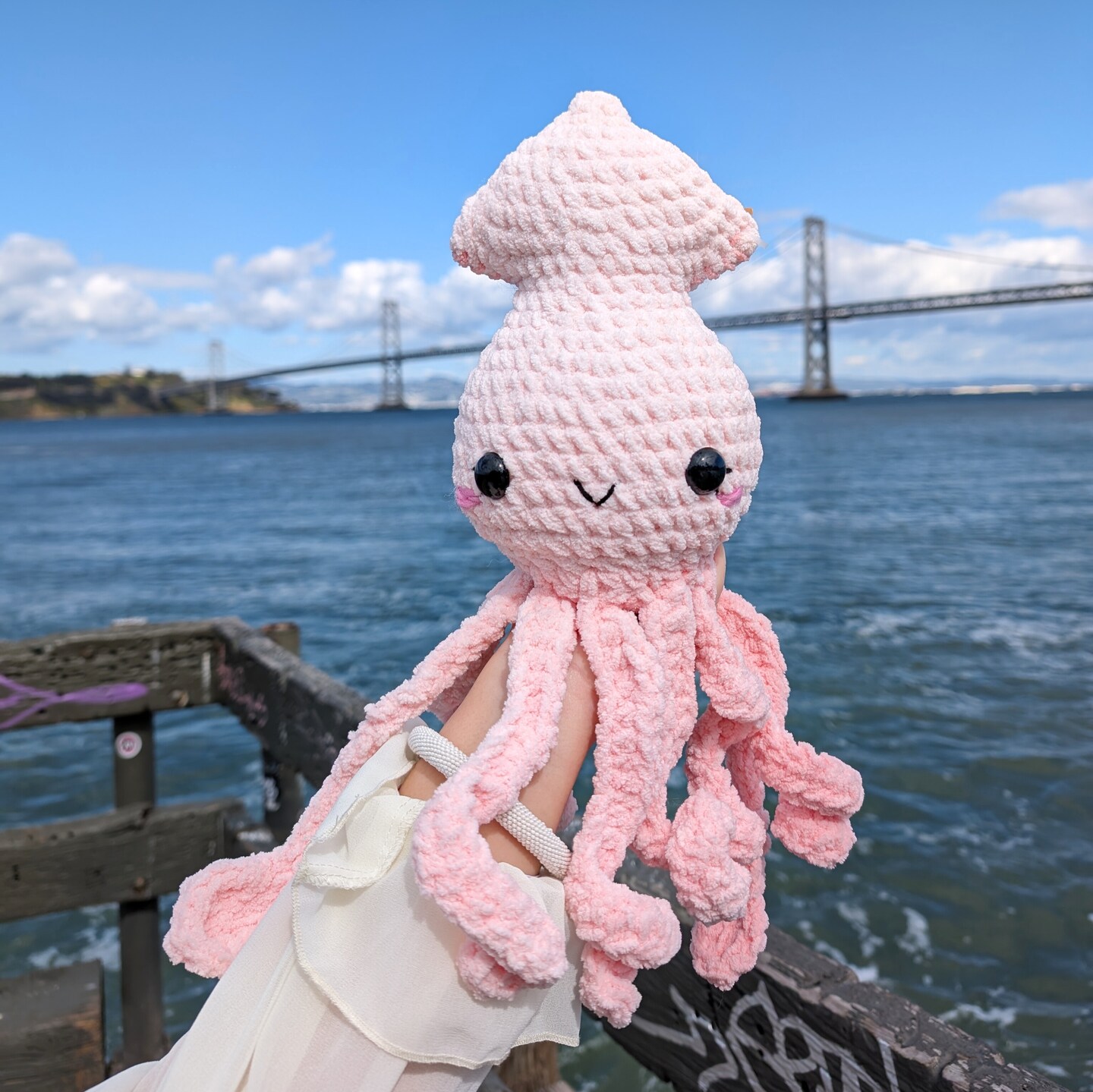 Squid Ombré Crocheted Plushie, Animal Plushies, Squid Cute Plush,  Amigurumi, Handmade Gifts, Cute Animals, Soft Toys, Birthday Gifts  MakerPlace by
